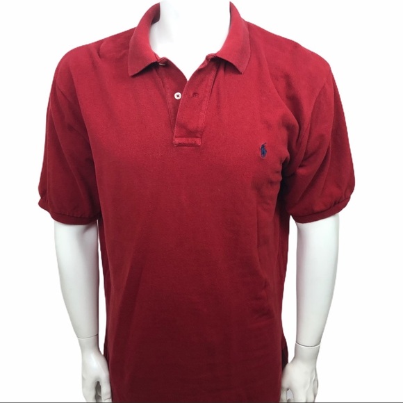 POLO by RALPH LAUREN Men's Polo Shirt Red Sz Lg - Picture 1 of 8